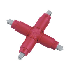 Kreuzschlüssel 1000V 3/8" Außen-4-Kant für Einsätze 8-22mm isoliert,EN60900