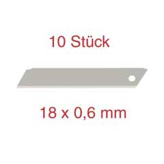 10 Stück Feinschnittklinge 100x18x0,6mm für 18mm Abbrechmessertypen,Tiefschnitt