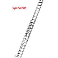 Alu-Seilzug-Schiebeleiter 5,2-9,1m Gummifüße,vernietete Sprossen