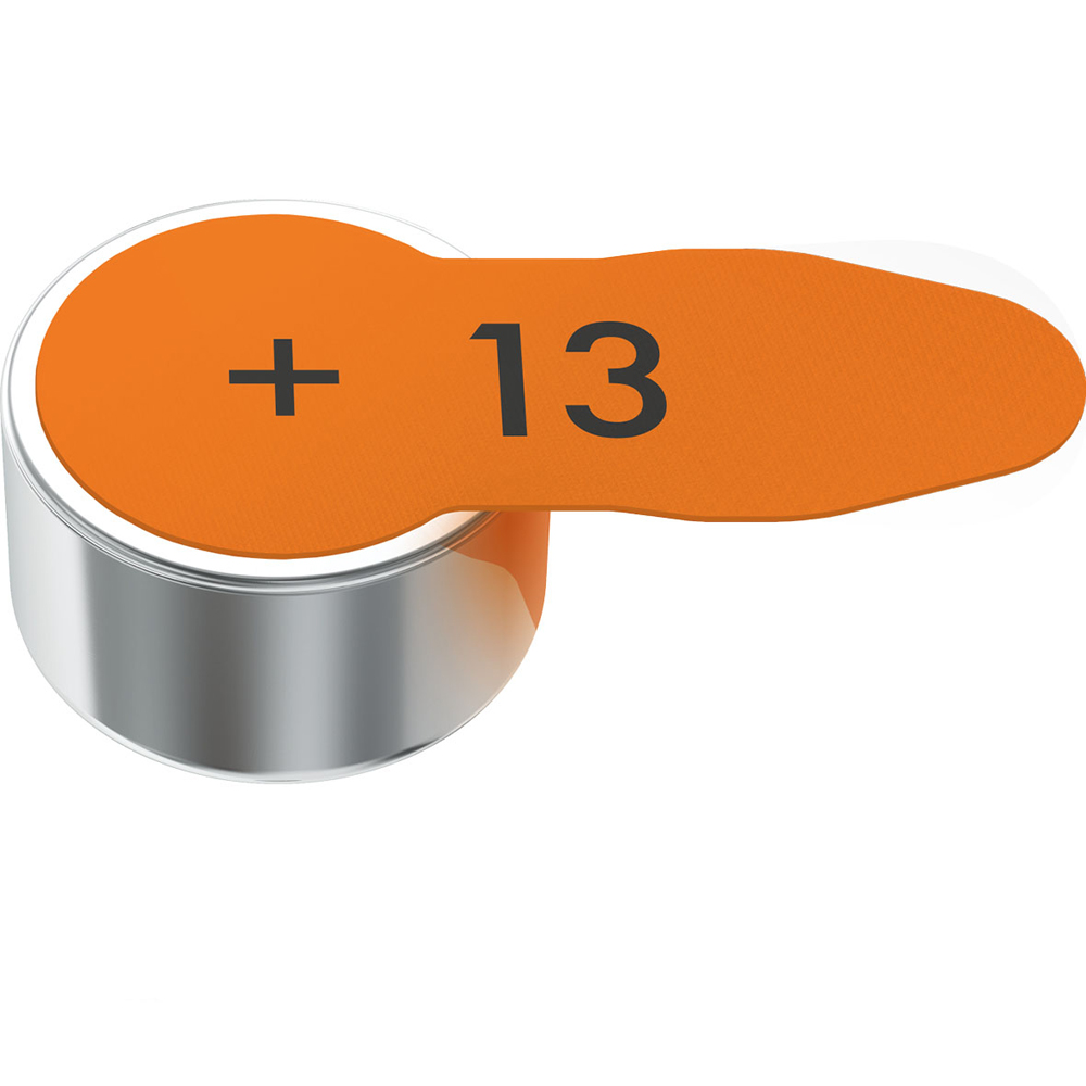 Knopfzelle Zink-Luft PR48/Typ13/1.4V 310mAh,für Hörgeräte