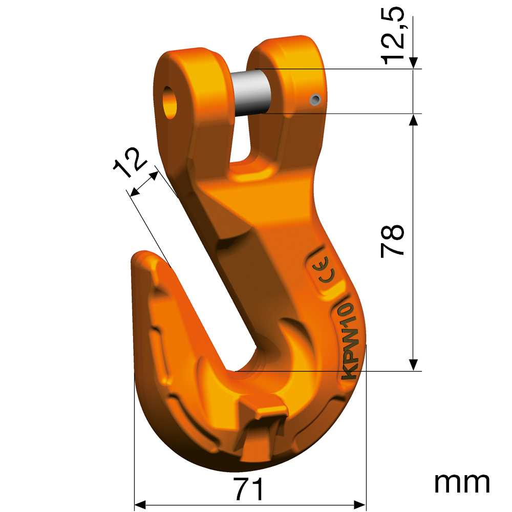 Kuppelparallelhaken Nicralloy KP 10 Güteklasse 10 - hochfest,nach EN 1677-1