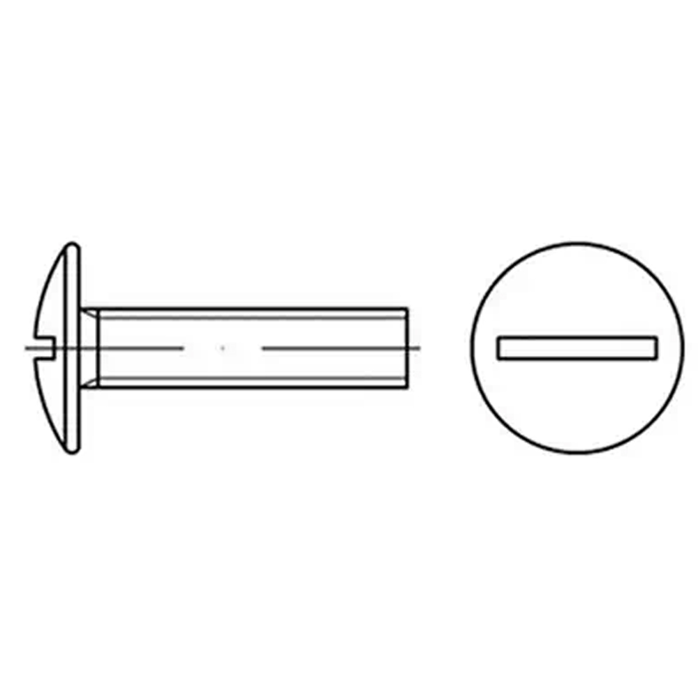 Becherschrauben A2 M 8 x 30 KOPF Ø 20MM  ROSTBESTÄNDIG VP=200