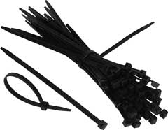 50 Stück Kabelbinder schwarz 12,5x500mm mit gerundeten Sicherheitskanten