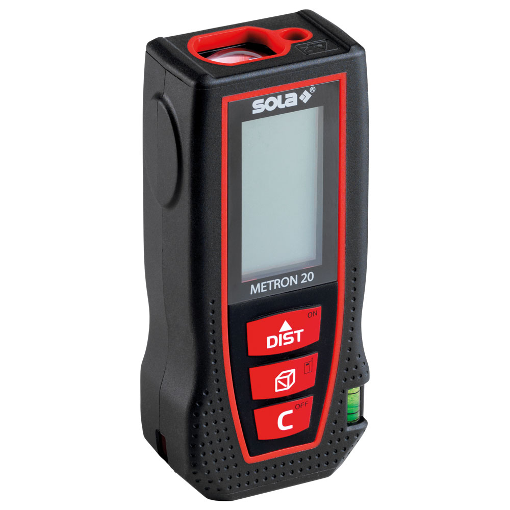 Laser-Entfernungsmesser SOLA bis 20m Längen-,Flächen-,Volumen u. Dauermessung