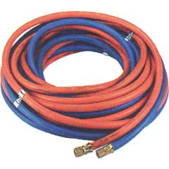 Autogenschlauch Azet./Sauerstoff 10m 9x3,5mm/6x5mm,fertig montiert