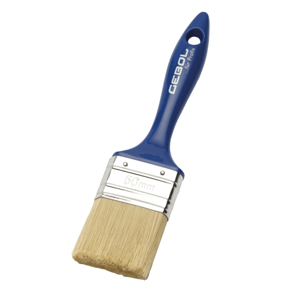 Flachpinsel PROFI 20 mm Mixborste hell,Zwinge verzinkt,lösemittelbeständig