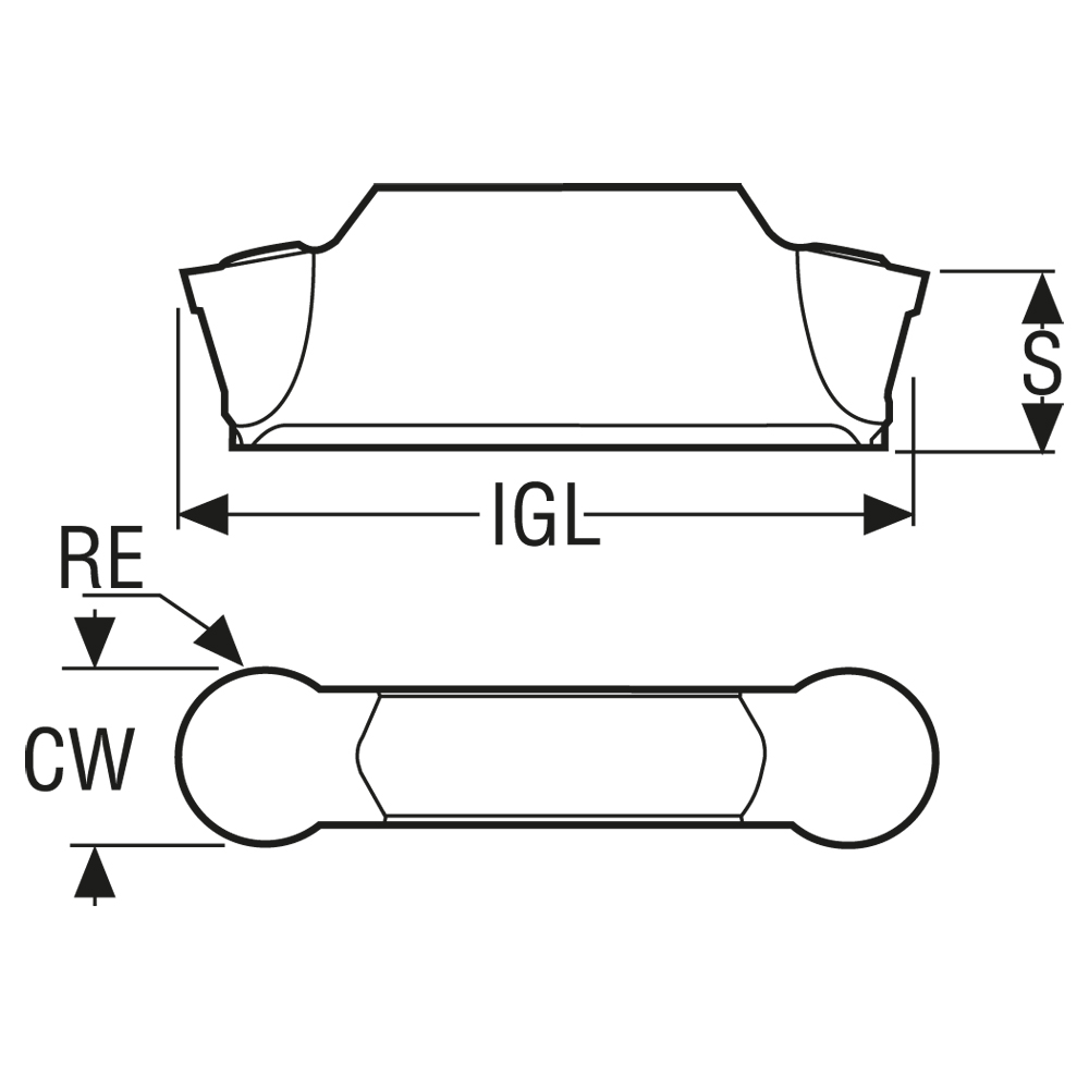 10 Stück MDT- LCMF1603M0-0300-MP-CP500 Stechplatte -Kopierdrehen R=1.5mm