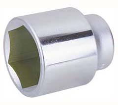 6-Kant-Stecknuss 1" 46mm Chrom-Vanadium-Stahl,verchromt