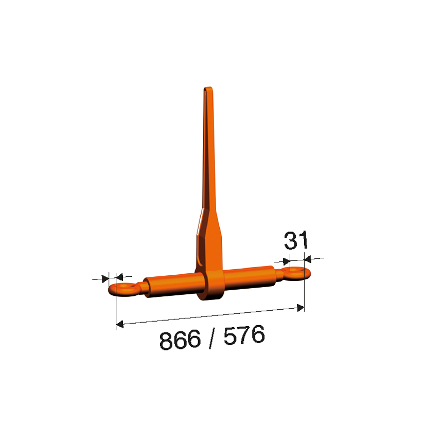 Ratschenspanner RSW 13,mit Ösen LC 134kN,STF 2.500daN,für 13mm Kette