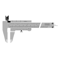 Prismen-Taschenschiebelehre 150mm 1/20 Nonius parallaxfrei,mattverchromt