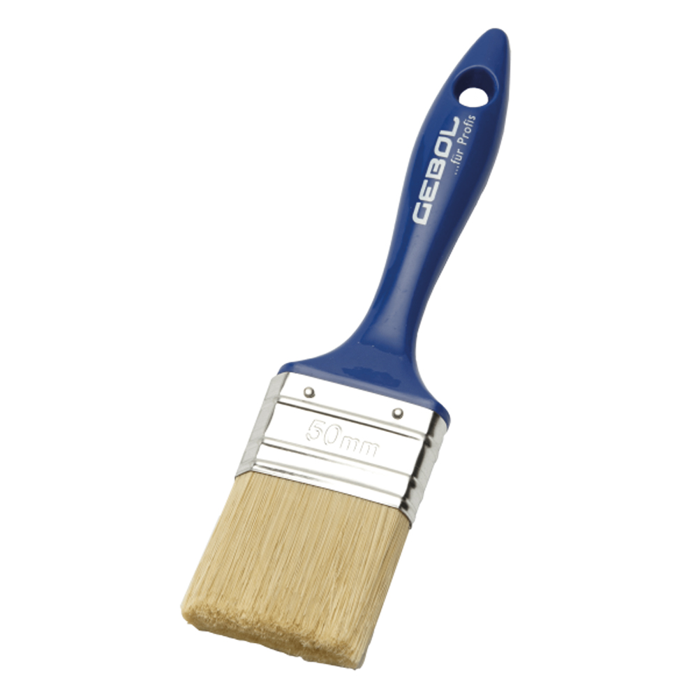 Flachpinsel PROFI 30 mm Mixborste hell,Zwinge verzinkt,lösemittelbeständig