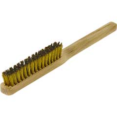 Feindrahtbürste MESSING 4-reihig 0,15mm gewellter Messingdraht