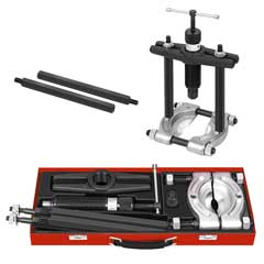 Trenn-und Abzieh-Sortiment 8-teilig hydraulisch,75-150mm,in Kassette