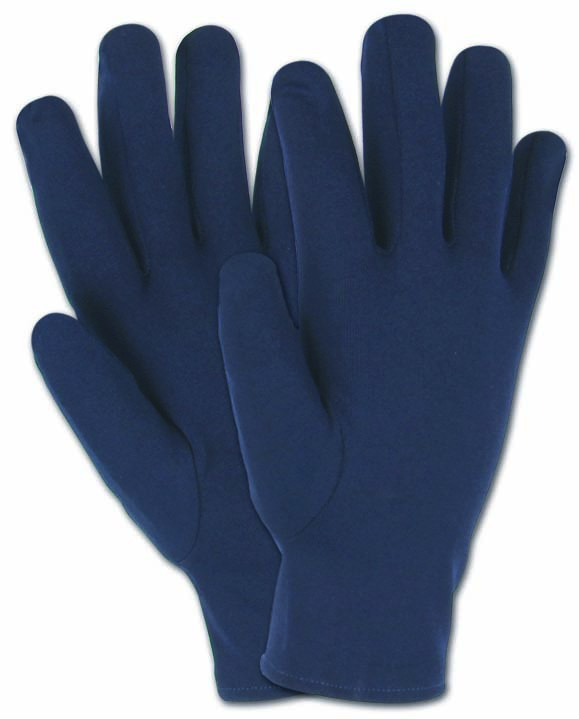 TRIKOT Handschuh, Gr. 9, blau robustes Mischfasergewirk, offene Stulpe