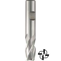 Schlichtfräser Z4,2,00mm HSS-Co8 DIN844N, Weldonschaft, Zentrumsschneide