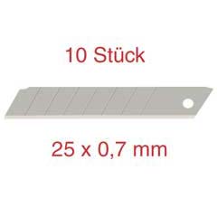 10 Stück MEGA-Abbrechklingen 25x0,7mm breit,extra stark