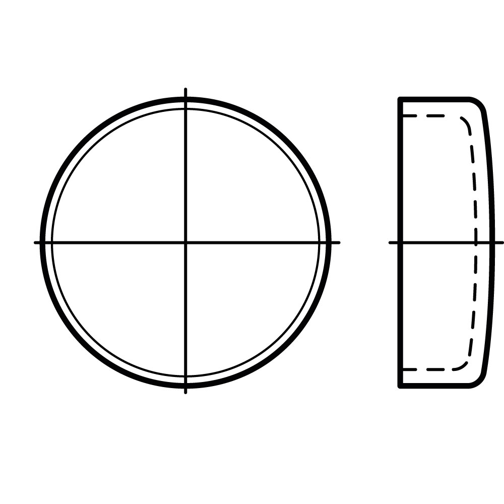 Verschlußdeckel DIN 443 ST BLANK B 40 VE=25