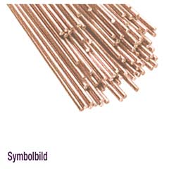 2,5 kg Ms-Hartlot L-CuZn40/2x1000mm Stäbe,für Stahl und Stahlguss,890°C