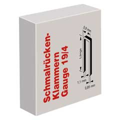 5000 Stück Tackerklammern Nr.4/12mm lang 19GA 5,9x1,1x0,85mm