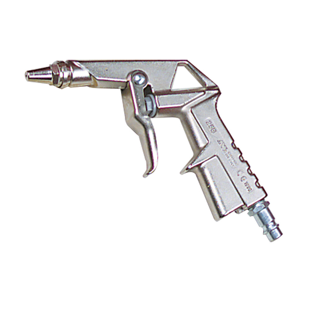 Ausblaspistole TURBO-ALU,kurz Feinregelung,Robustmodel,Eurostecker