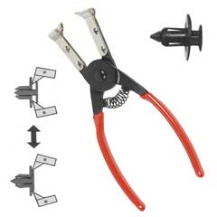 Demontagezange PROFI-CLIP 160mm für KFZ und andere Halteclips