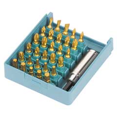 Grip-TIN-Bit Box Type C 31-teilig 3/SL+9/PH+9/PZ+6/TX+3 6-kant,1 Halter