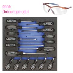 Schraubenzieher-Satz 18-teilig,Brillel 17 Stück Werstattschraubenzieher