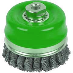 Zopftopfbürste 80xM14/0.5 Inoxdraht Direktaufschrauben auf Winkelschleifer