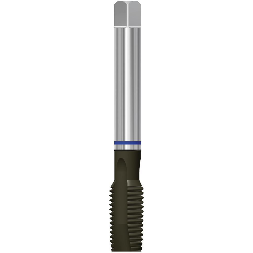 Maschinengewindebohrer M12x1,75 DIN376B PM-TiCN für Durchgangsloch,Blauring