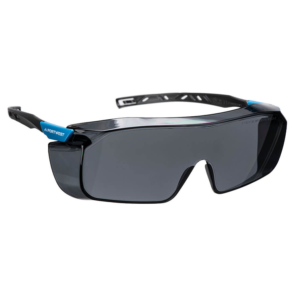 Bügelschutzbrille Überbrille PS31 getönt EN 166, 5-3.1 1 FT UV-Schutz