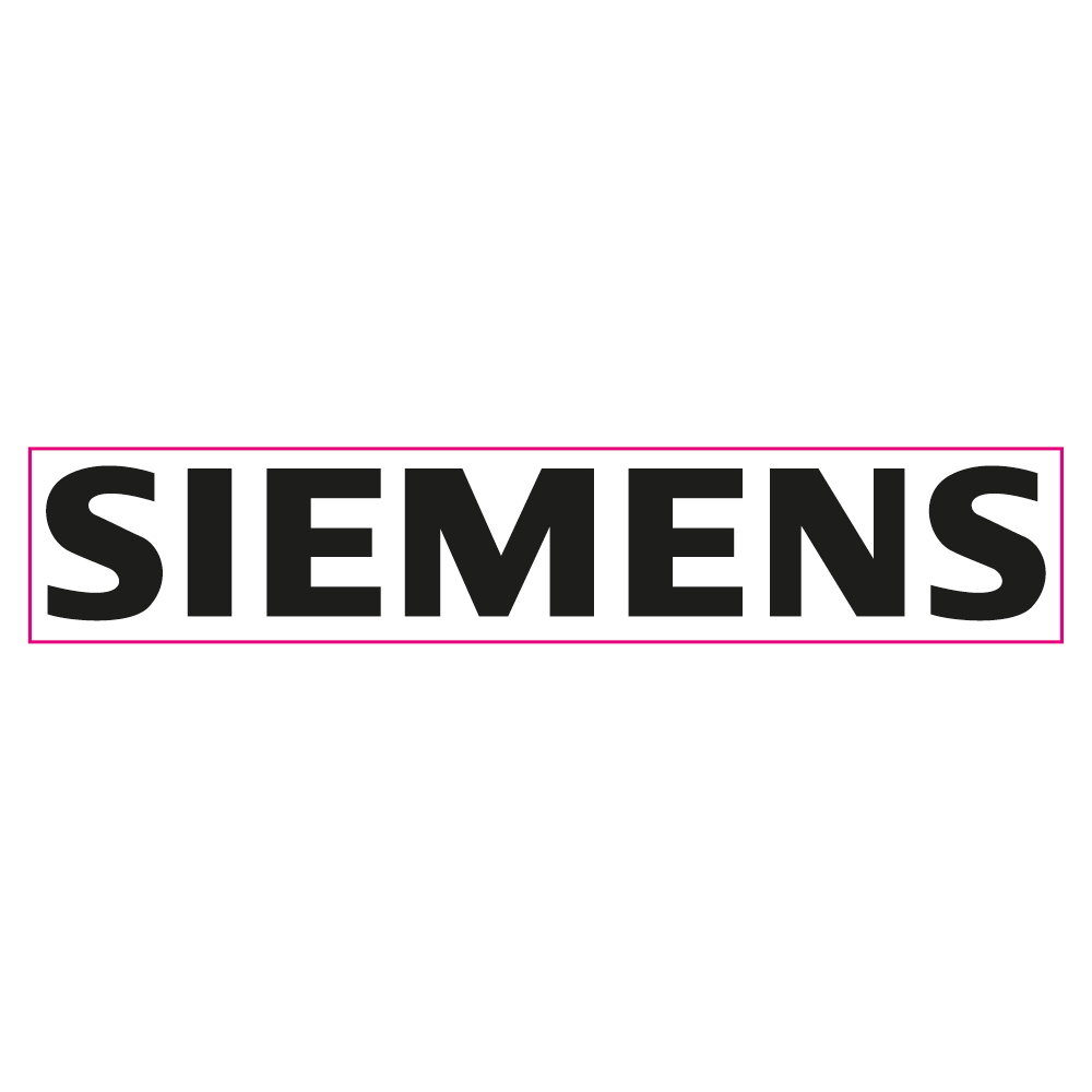 SIEMENS Helm-Aufkleber 82x16 mm vollflächig weiß, Schrift schwarz