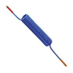 Spiralschlauch-Set 7,5m 1/4" AG,6,5x10mm (IDxAD),drehbar,PU