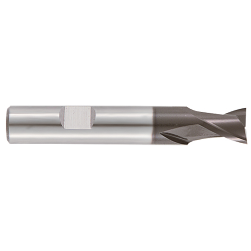 VHM-Schaftfräser Ø2x38mm/Z2,SchaftØ 2mm 8mm Schneidenlänge,ALUNIT-beschichtet