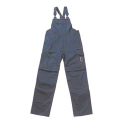 Multischutz-Latzhose Gr.58 schwarz blau Proban EN531/533,310g,88%BW/12%Nylon