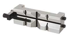 Aufsteck-Prismenbacke 125mm BB Längs-u. Querprisma für Maschinen-Schraubstöcke