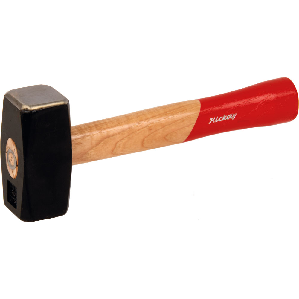 Fäustel 1,0 kg,Hickory Stiel,aus zähem verschleißfestem Chrom-Van-Stahl