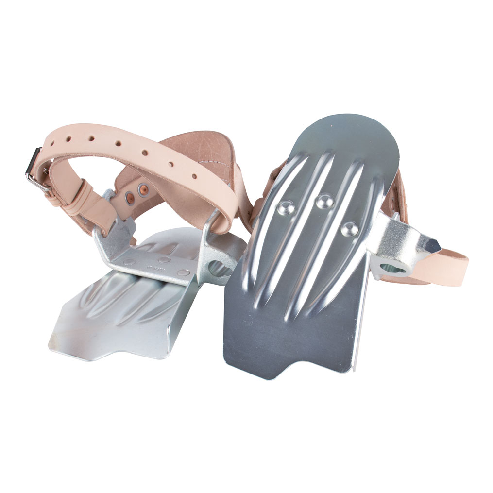 Mastensteigeisen Z-1520 ohne Buegel, mit Lederriemen, perPaar