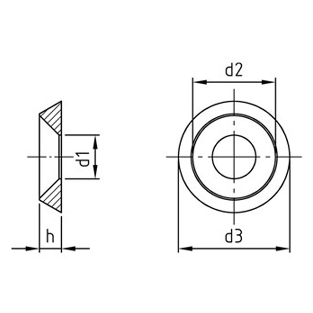 Senkscheiben 1.4310/A1 M 8 ROSTBESTÄNDIG VP=100