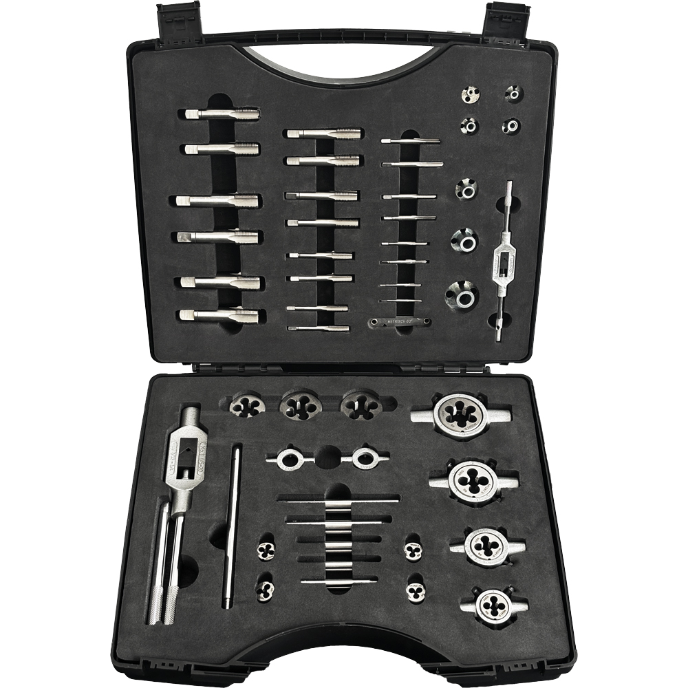 Gewindeschneidsatz MF6-20,HSS inkl. Windeisen und Schneideisen-Haltern