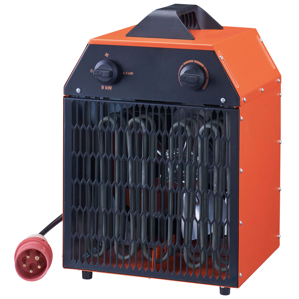 Elektroheizgerät 9000 9,0kW 400 Volt 16A 1,9m Anschlusskabel