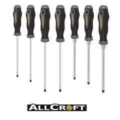 Schraubenzieher-Satz 7-teilig Chrom-Molybdän-Vanadiumstahl,in Sichtbox