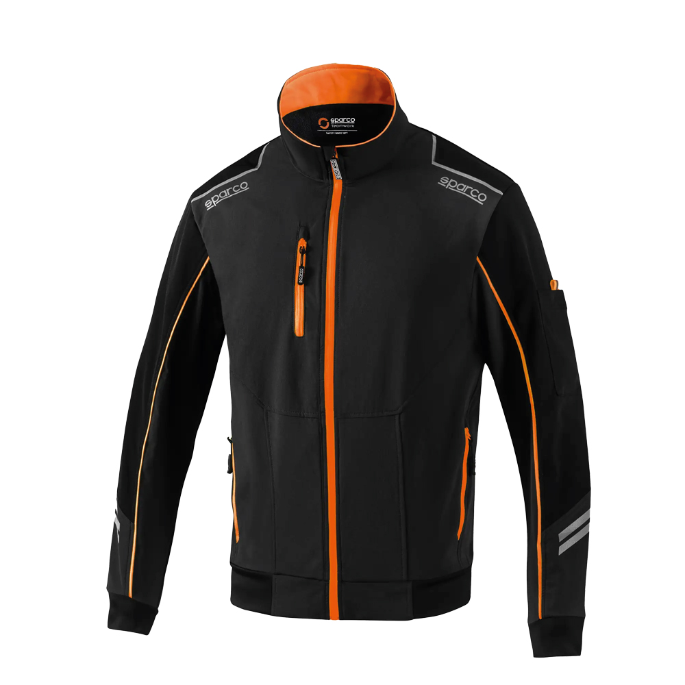 SPARCO Softshelljacke Light Größe M schwarz/orange