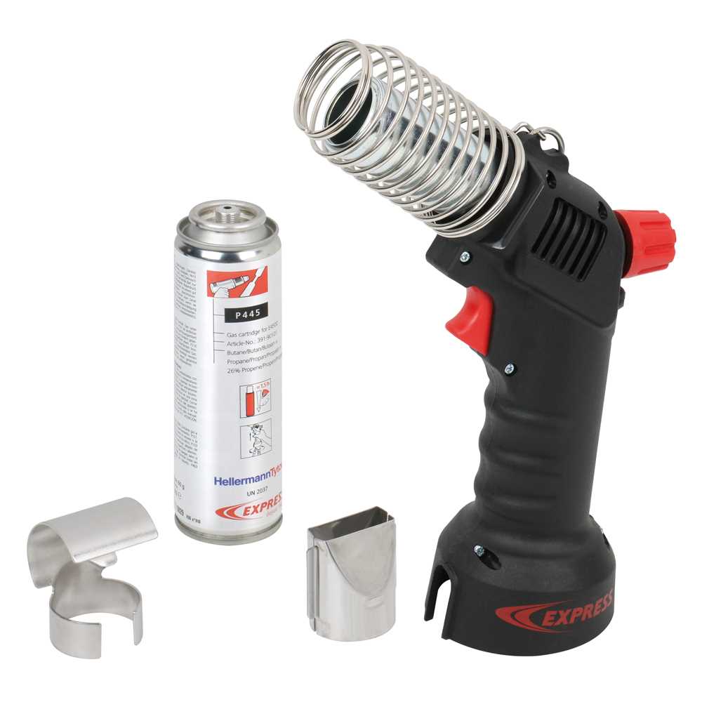 Gas-Heißluft-+Heizpistole 190-900°C,mit Flach-und Schalenreflektordüse