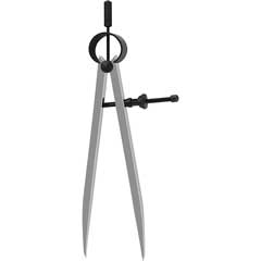 Präzision-Federzirkel 150mm,Schnell- Spannmutter,Stahl gehärtet,poliert