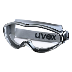 Vollsichtschutzbrille ULTRASONIC klar EN 166 2-1,2 UV-Schutz, grau/schwarz