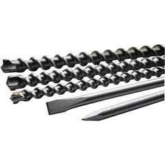 SDS-MAX Bohr+Meißelsatz 5-teilig,Box Bohrer und Meißel