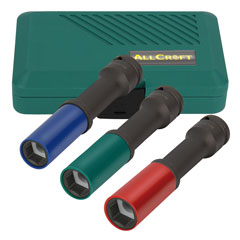 Felgenschon-Lang-Schlag-Satz 150mm lang 1/2",SW17+19+21mm in Box