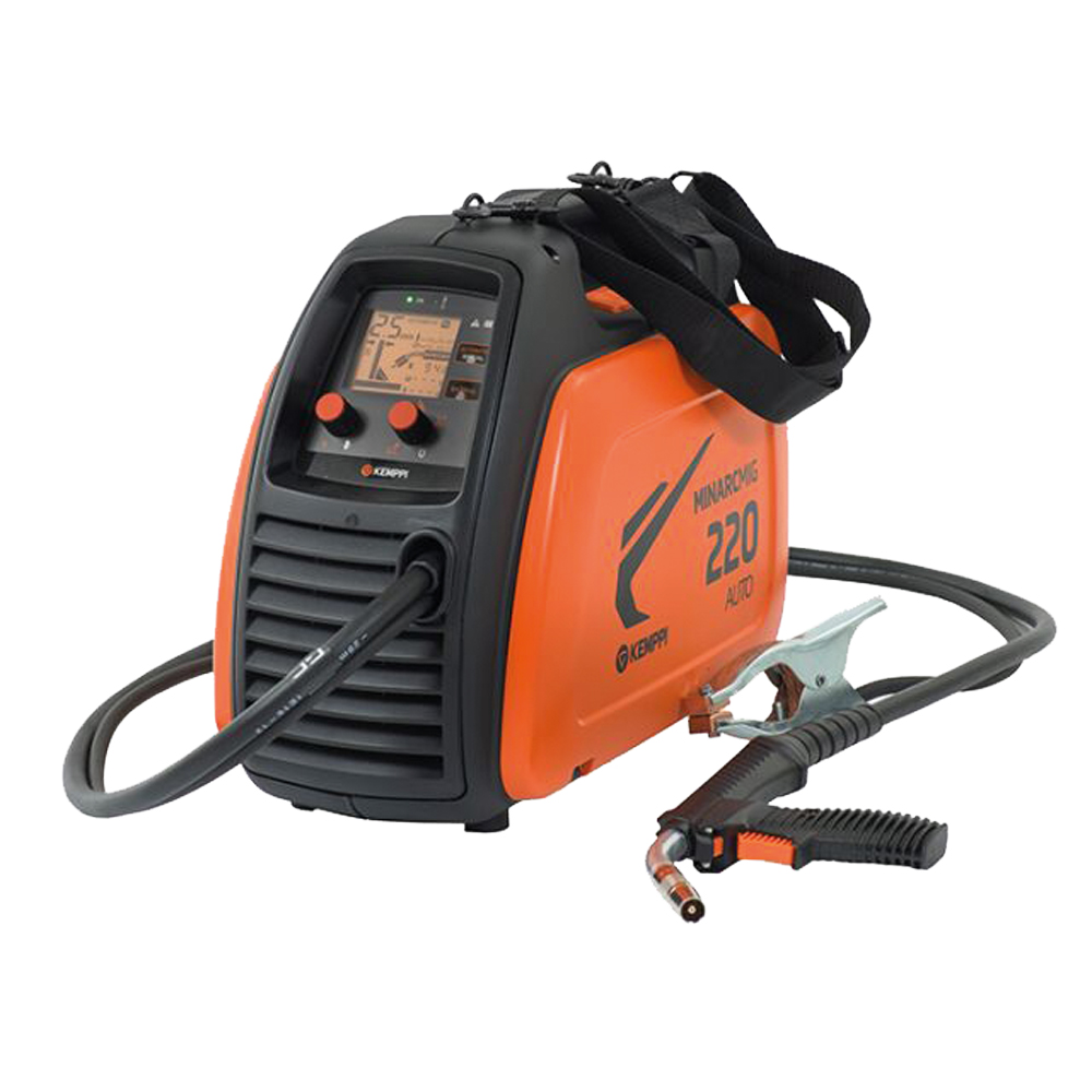 MIG Schweißgerät MINARCMIG 220 Auto,220A Brenner GC223GMIM3,Massekabel 16mm²,3m