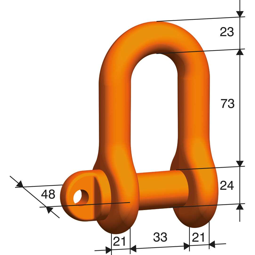 Schäkel 10,0 t - Premium Güteklasse 10 hochfest,nach EN 1677-1