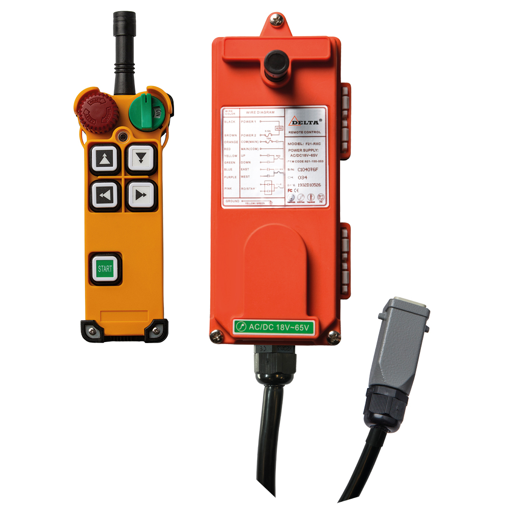 Funksteuerung DELTA, 4 Tasten für Fahrrichtung auf/ab/links/rechts